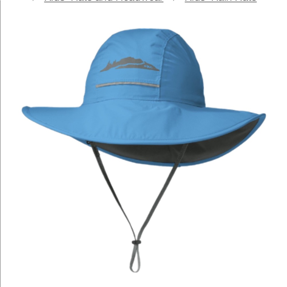 Outdoor Research Kids Wide Brim Sun Hat - Blue with Gray Trim